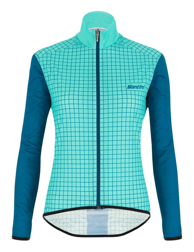 JACKET SANTINI 1W NEBULA WINDBREAKER TEAL M