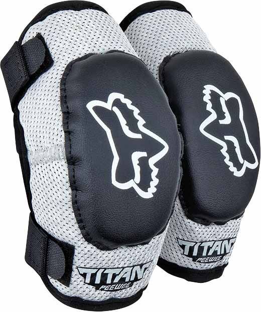 Fox PeeWee Titan Elbow Guard Black/silver M/L