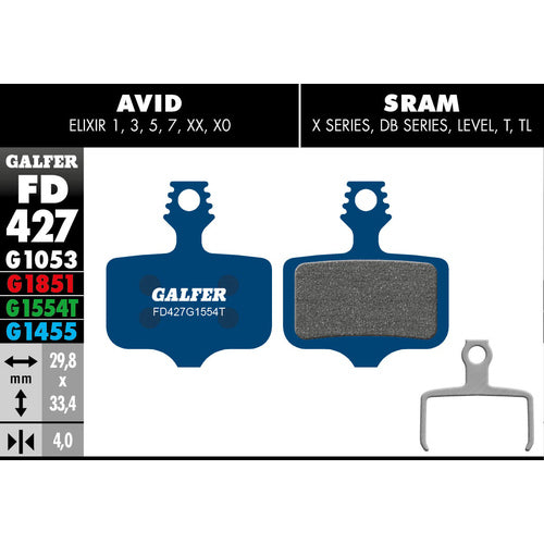 Galfer Avid Elix-Sram XX-Road Brake Pads (FD427G1455)