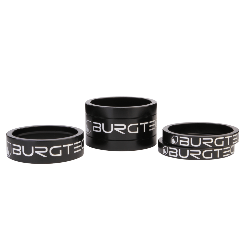 Burgtec Stem Spacer Kit 5mm x 2 - 10mm - 20mm Black