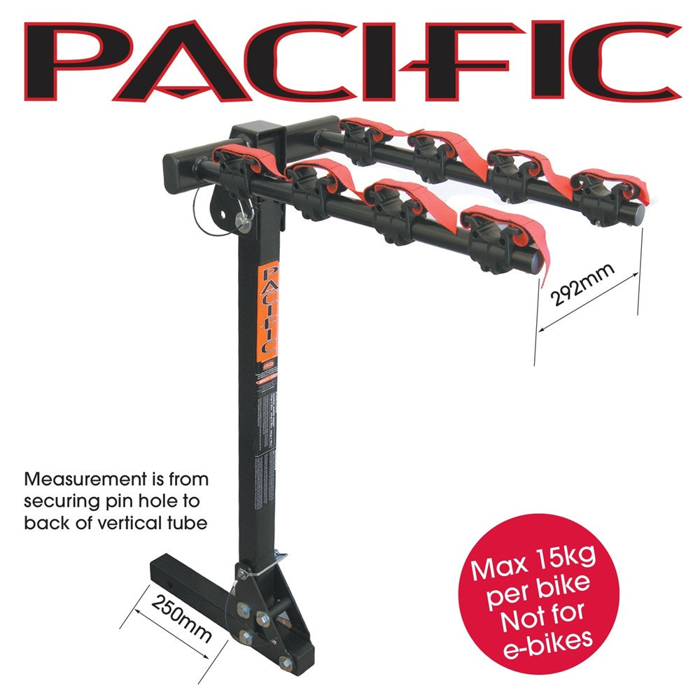 Pacific 4 Bike Tilt 50mm Hitch Bike Rack