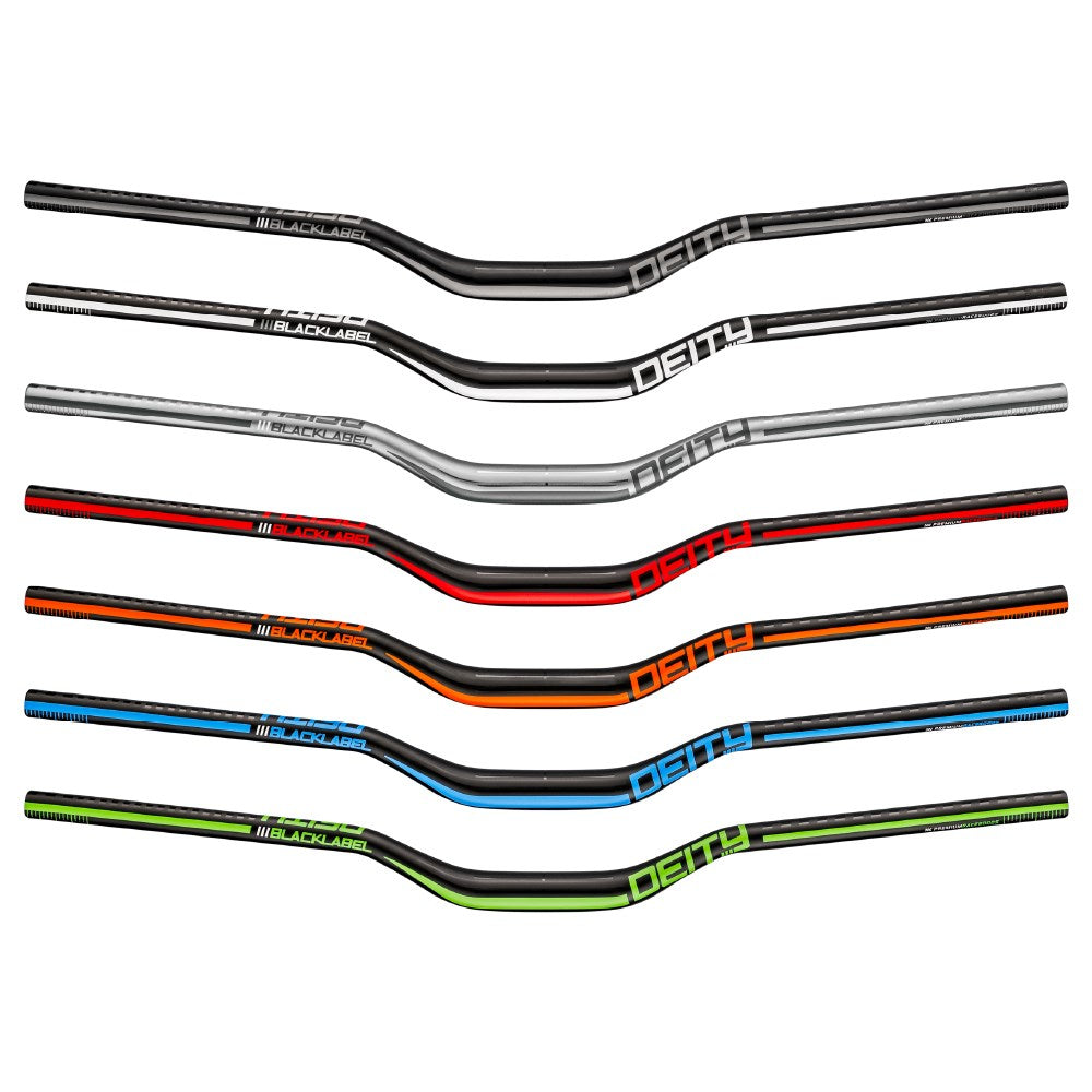 Deity Blacklabel Handlebar 31.8mm x 38mm Rise Blue