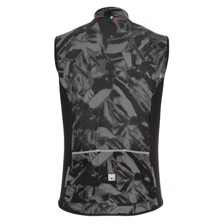 2021 Santini Gravel Wind Breaker Vest Grey Camo S