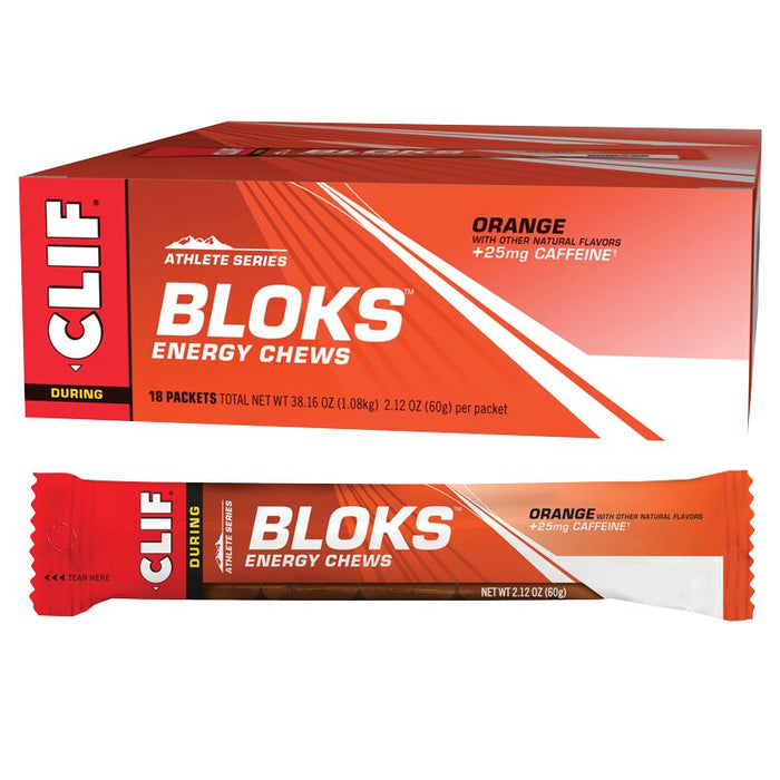 Clif Shot Bloks Orange 60g + 25mg Caffeine