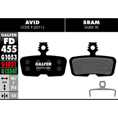 Galfer FD455 Avid Code R (2011-) Sram Code R, RSC, Guide RE (G1851) Advanced