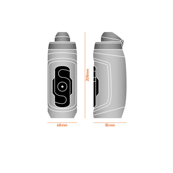 FidLock Twist Single Bottle 590ml Transparent Black