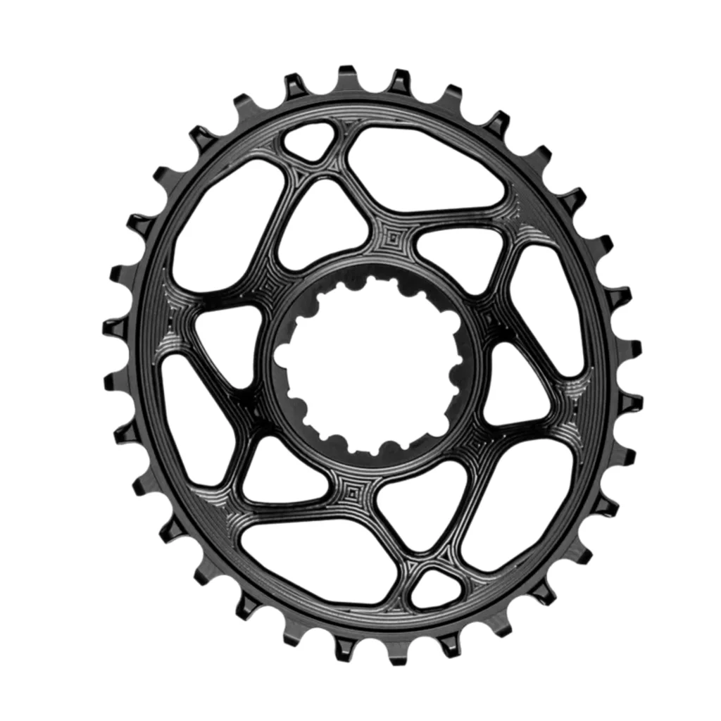 Chainring Absolute Black 34T Sram Oval PVD Rainbow 3mm Offset