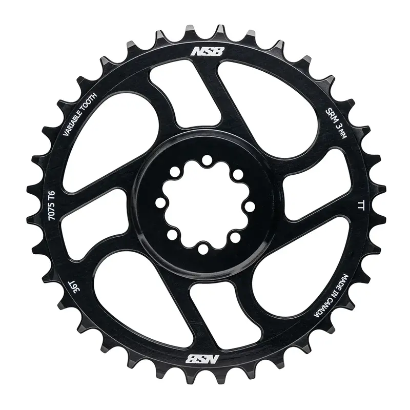 NorthShore Billet Sram 36T 11/12Spd DM Chainring Black