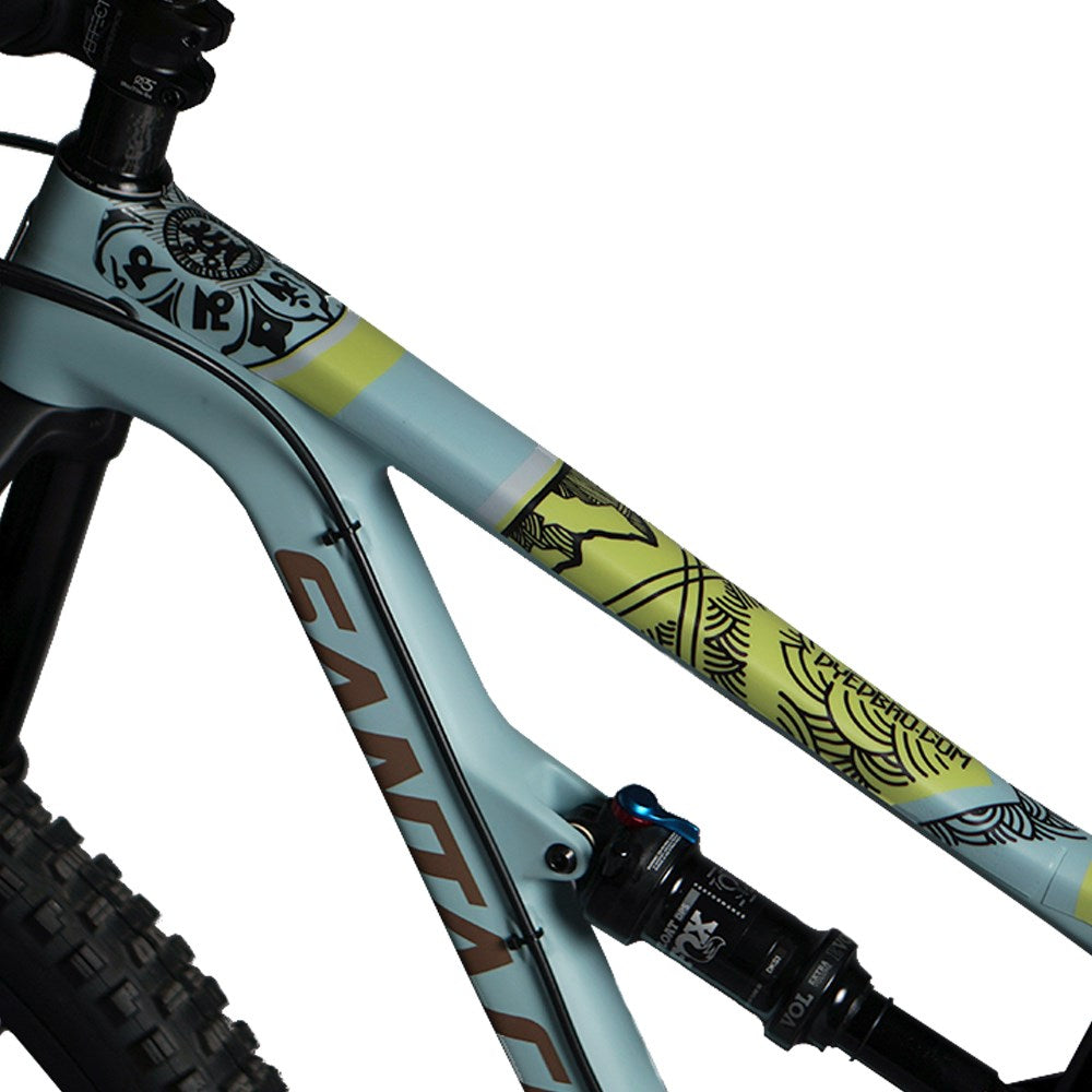 DyedBro Frame Protection Wrap Mandala Black + Colour