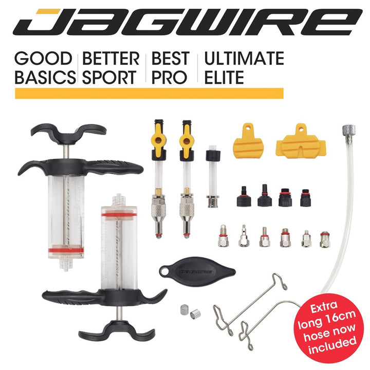 JagWire Elite Mineral Oil Bleed Kit - Shimano/Magura/Tektro/TRP/Hayes