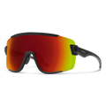 Smith Wildcat Matte Black + ChromaPop Red Mirror Lens Glasses