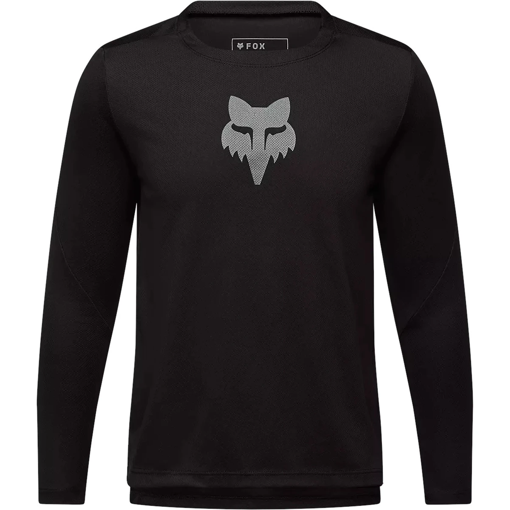 Fox Ranger Youth LS Jersey Fox Head Black