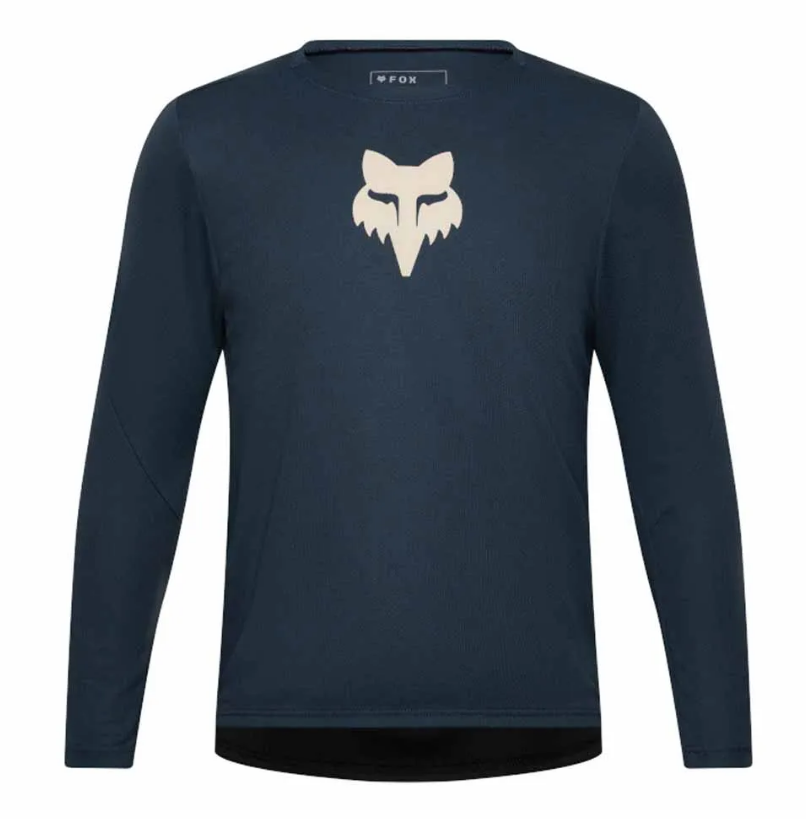Fox Ranger Youth LS Jersey Fox Head Blue