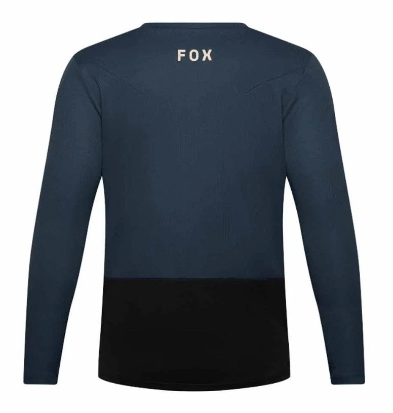 Fox Ranger Youth LS Jersey Fox Head Blue Back