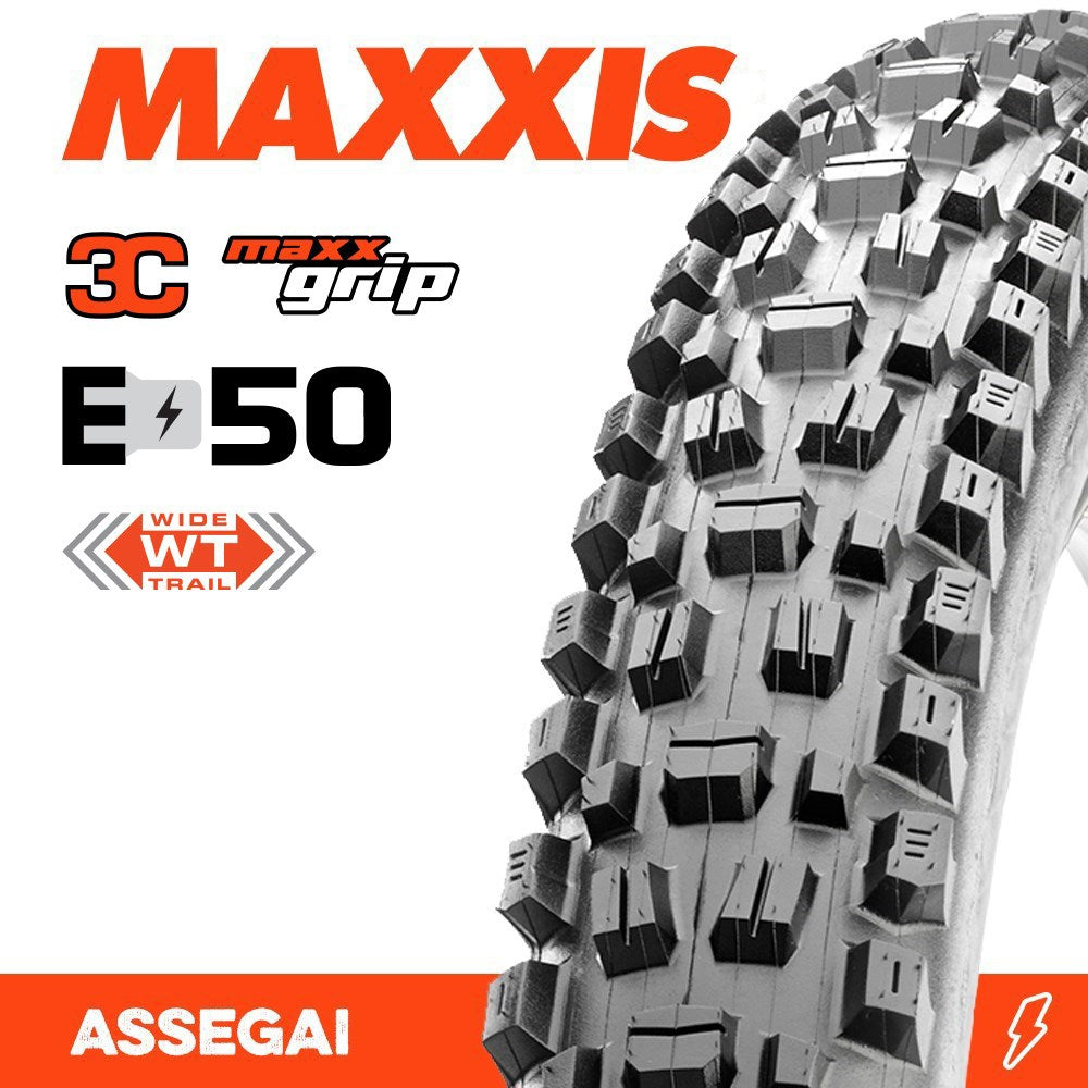 Maxxis Assegai 29" x 2.5WT 3C MaxxGrip DH E-MTB E-50 MTB Tyre
