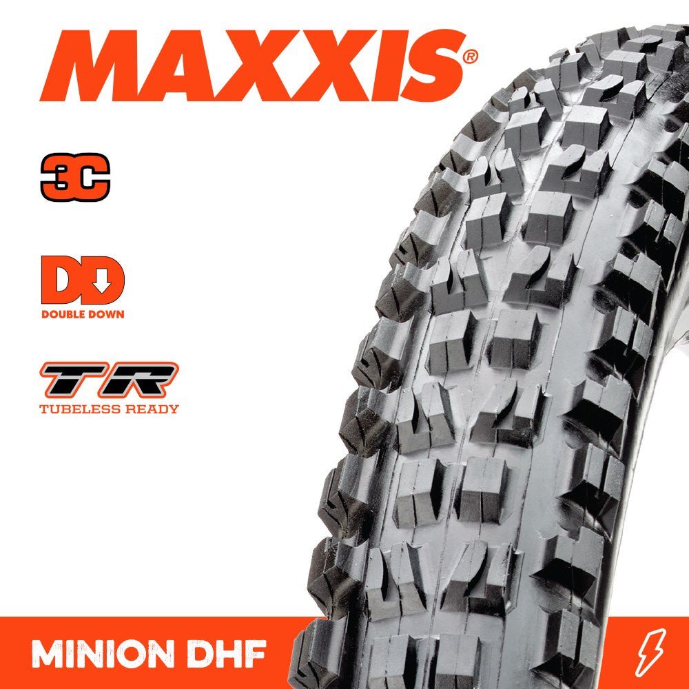 Maxxis Minion DHF 27.5" x 2.5WT 3C Grip DD TR E-25 MTB Tyre