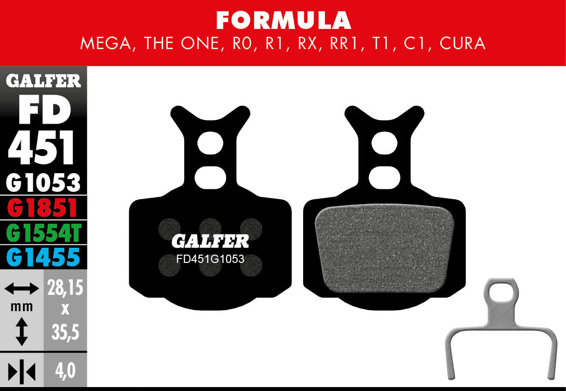 Galfer FD451 Formula R/Mega/The One G1053 Standard Brake Pads