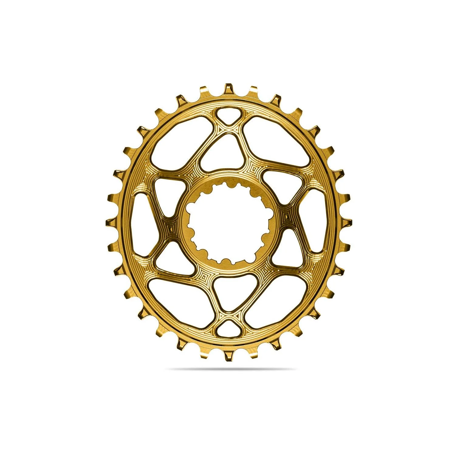 AbsoluteBlack Sram DM Oval 32T 3mm OS Chainring Gold