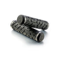 JetBlack Rivet Lock-On Grips Black W/Black Rings