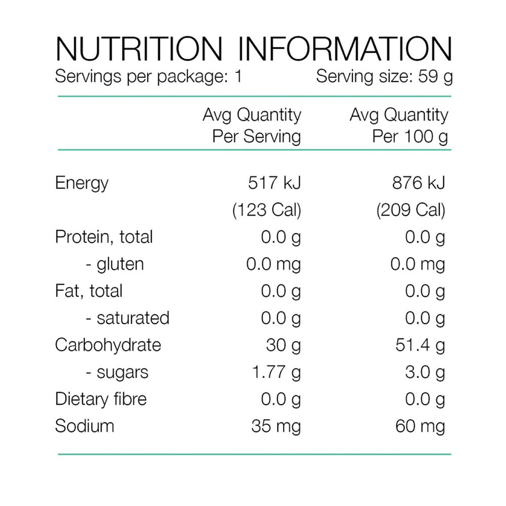 Pure Fluid Energy Gel 30g Carbs Apple Pie 50g