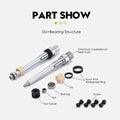 JetBlack Thermolite MTB Pedals Complete Parts Kit for Pedal Pair