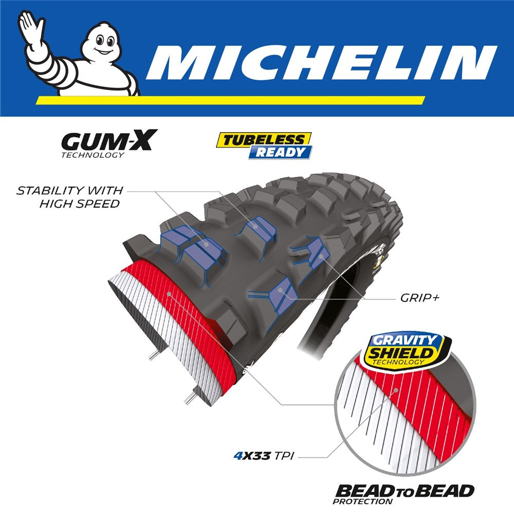 Michelin DH34 Bike Park 27.5 x 2.4 Tyre