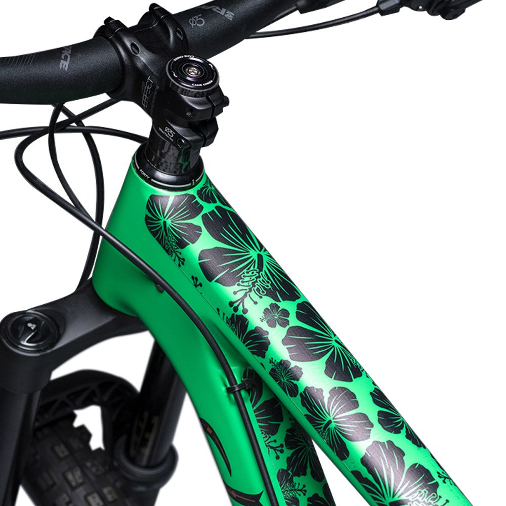 DyedBro Frame Protection Wrap Hawaiian Flowers Black