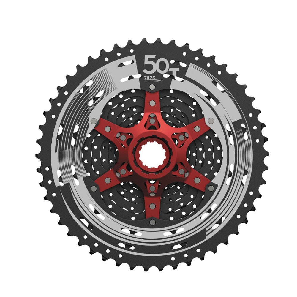 SunRace MX8 11Spd  11-50T Cassette Black/Red