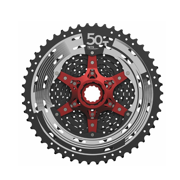 SunRace MX8 11Spd  11-50T Cassette Black/Red