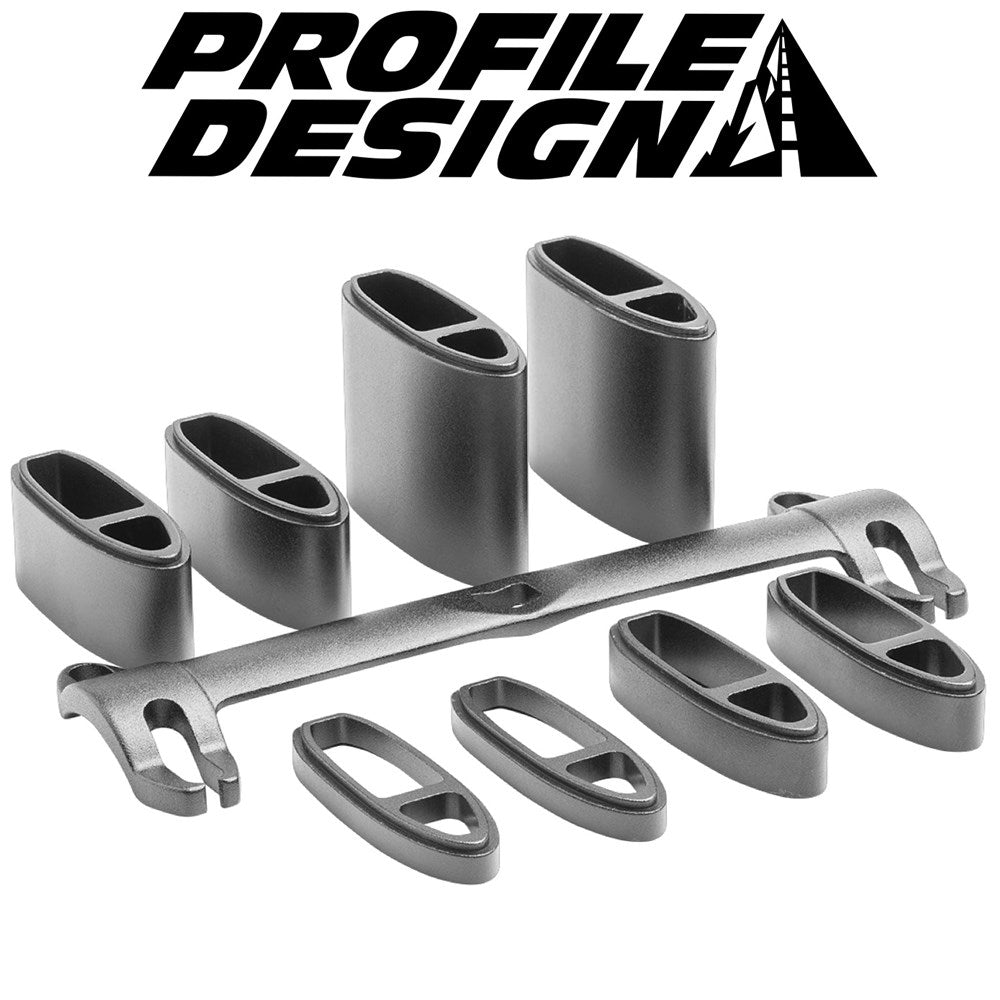 Profile Design A3A Alloy Riser (Tri) 5/10/20/40mm W/10mm Bridge – Just Ride