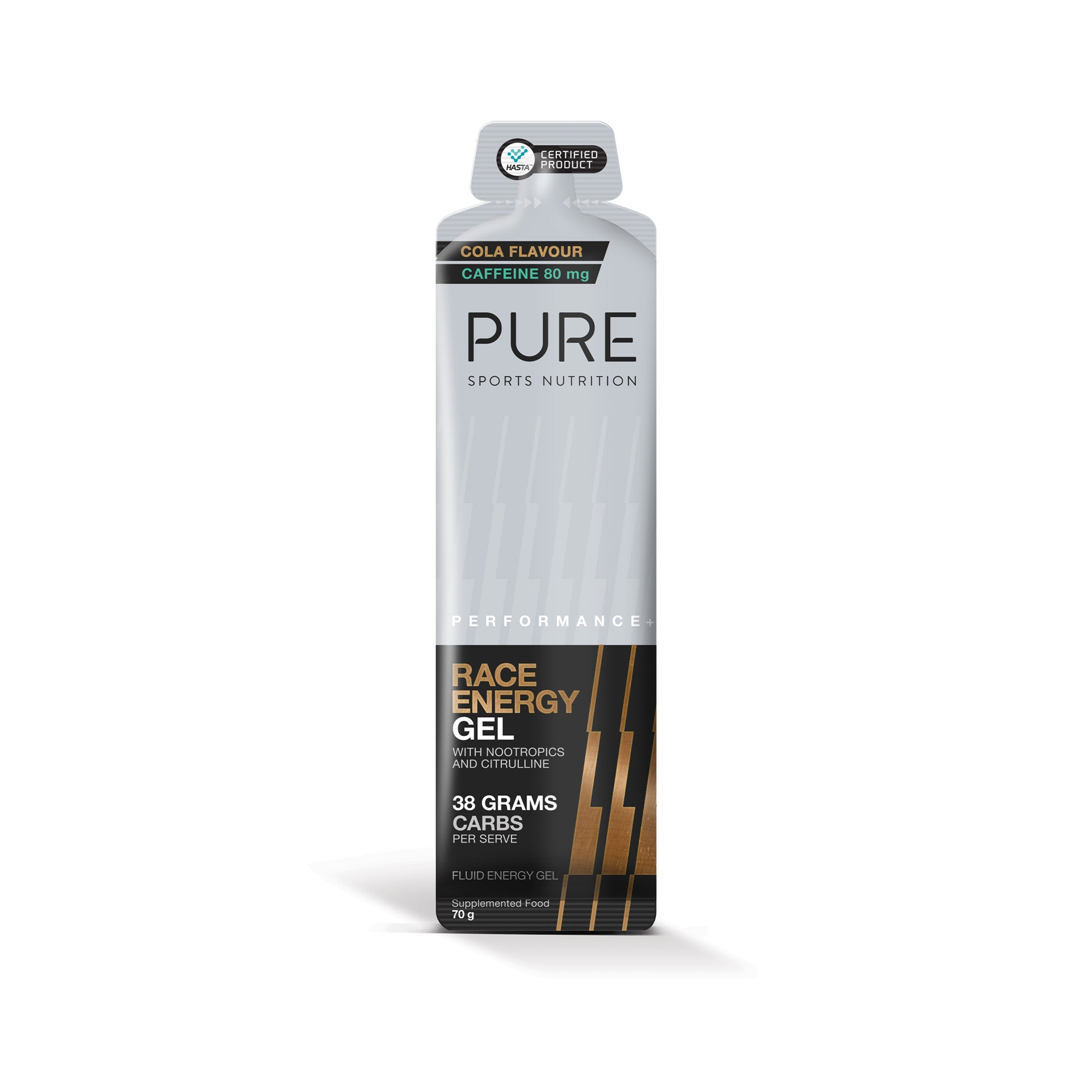 Pure Sports Race Gel Cola + Caffeine Single 70G