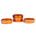 Burgtec Stem Spacer Kit 5mm x 2 - 10mm - 20mm Iron Bro Orange