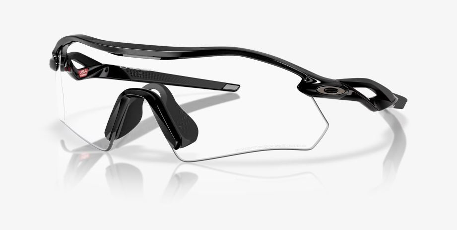 Oakley Radar Plate Polished Black W/Clear To Black Iridium Photochromic