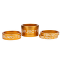 Burgtec Stem Spacer Kit 5mm x 2 - 10mm - 20mm Bullion Gold