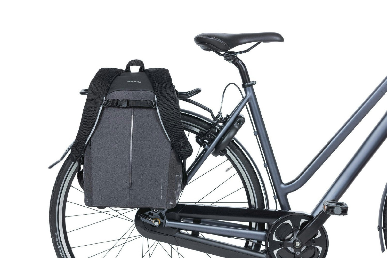 Basil B-Safe Commuter Backpack Graphite Black