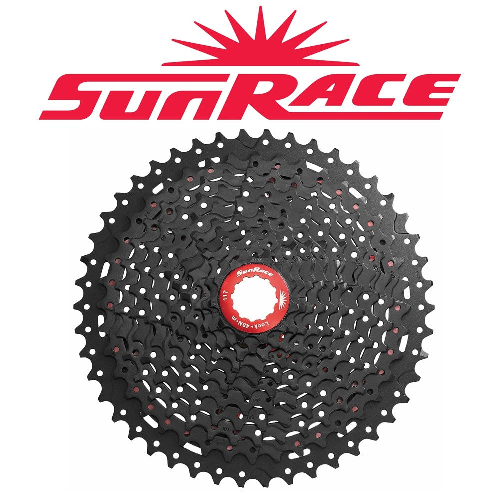 SunRace MX8 11Spd  11-50T Cassette Black/Red