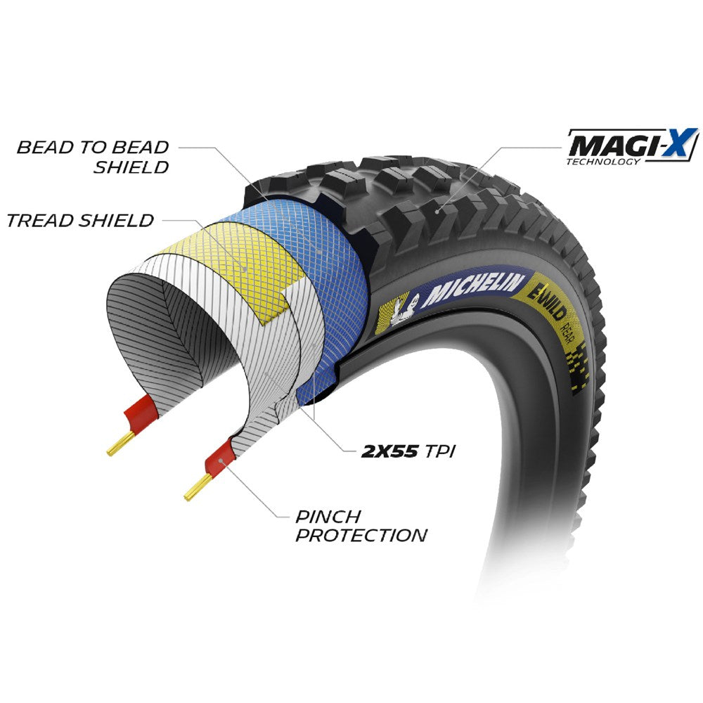 Michelin E-Wild Race Line Rear 29" x 2.6 Tyre