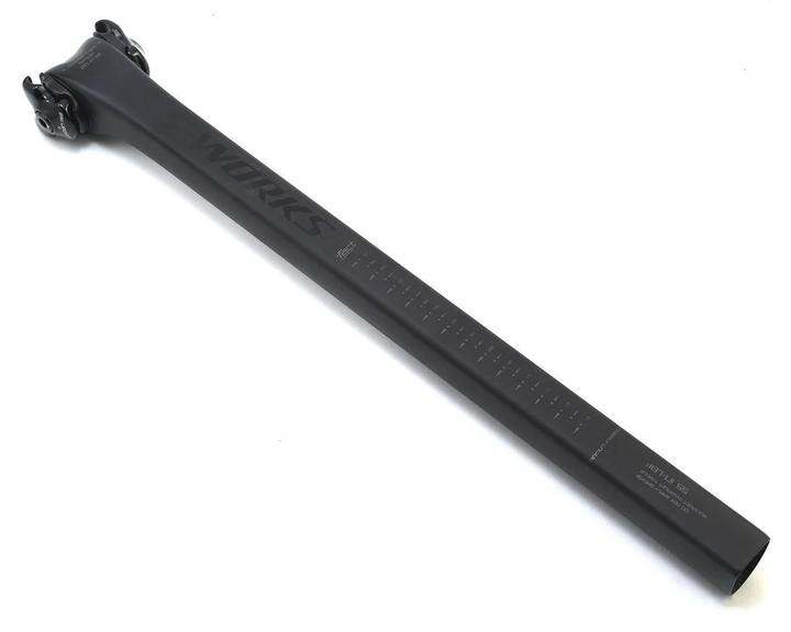 S-Works FACT Carbon Tarmac SL6 Seat Post, 0mm Offset, 320mm with 7/9 oval clamp for carbon rail