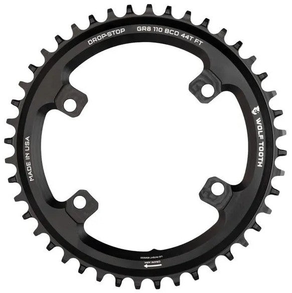 Wolf Tooth Shimano GRX 40T 110BCD Asymmetrical Chainring Black