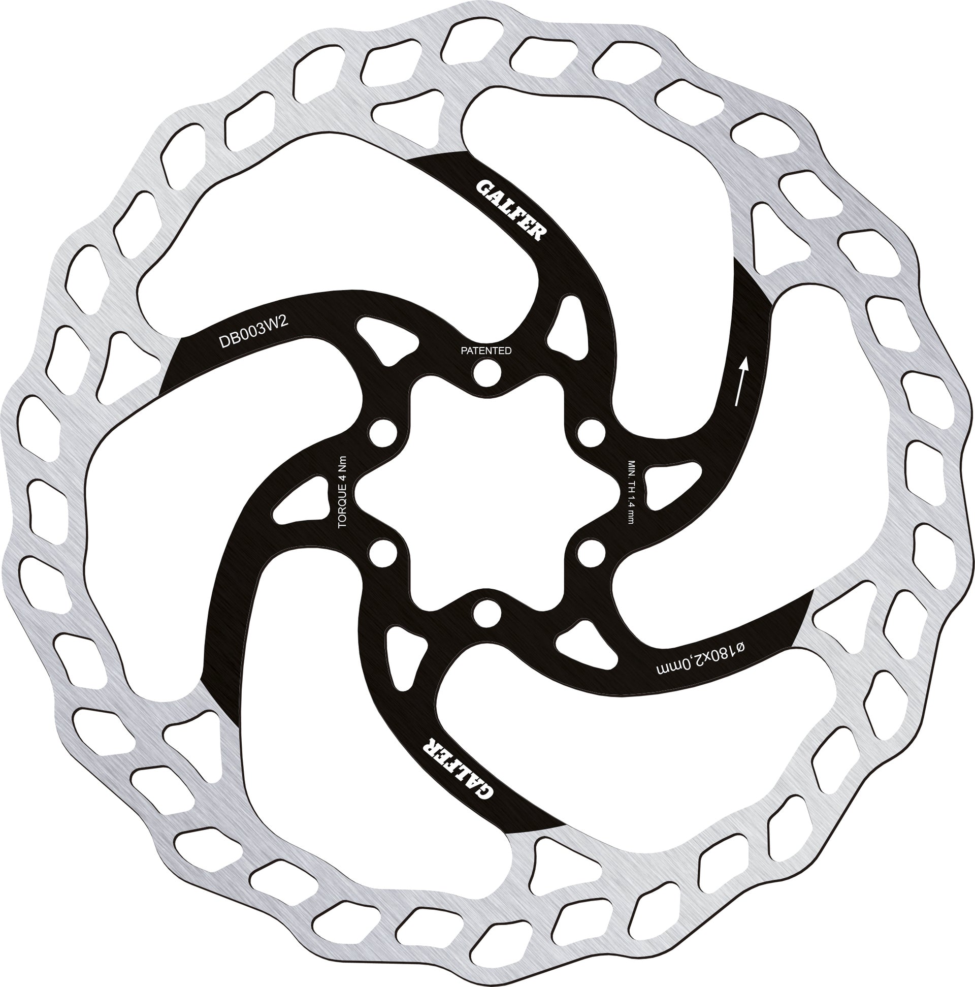 Galfer Wave 6-Bolt 223mm x 2mm Rotor