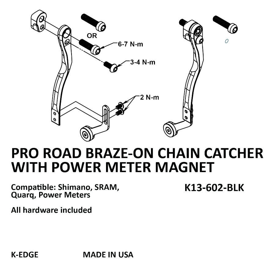 K-Edge Pro Chain Catcher W/Magnet Braze-On