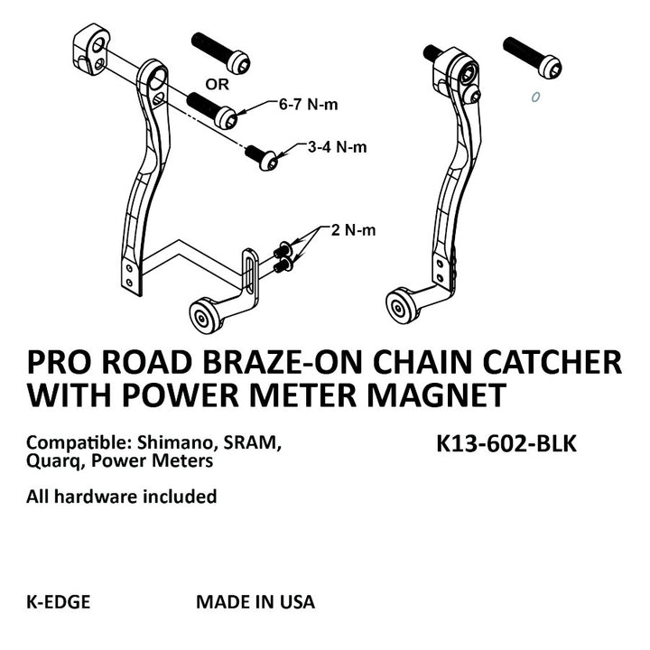K-Edge Pro Chain Catcher W/Magnet Braze-On