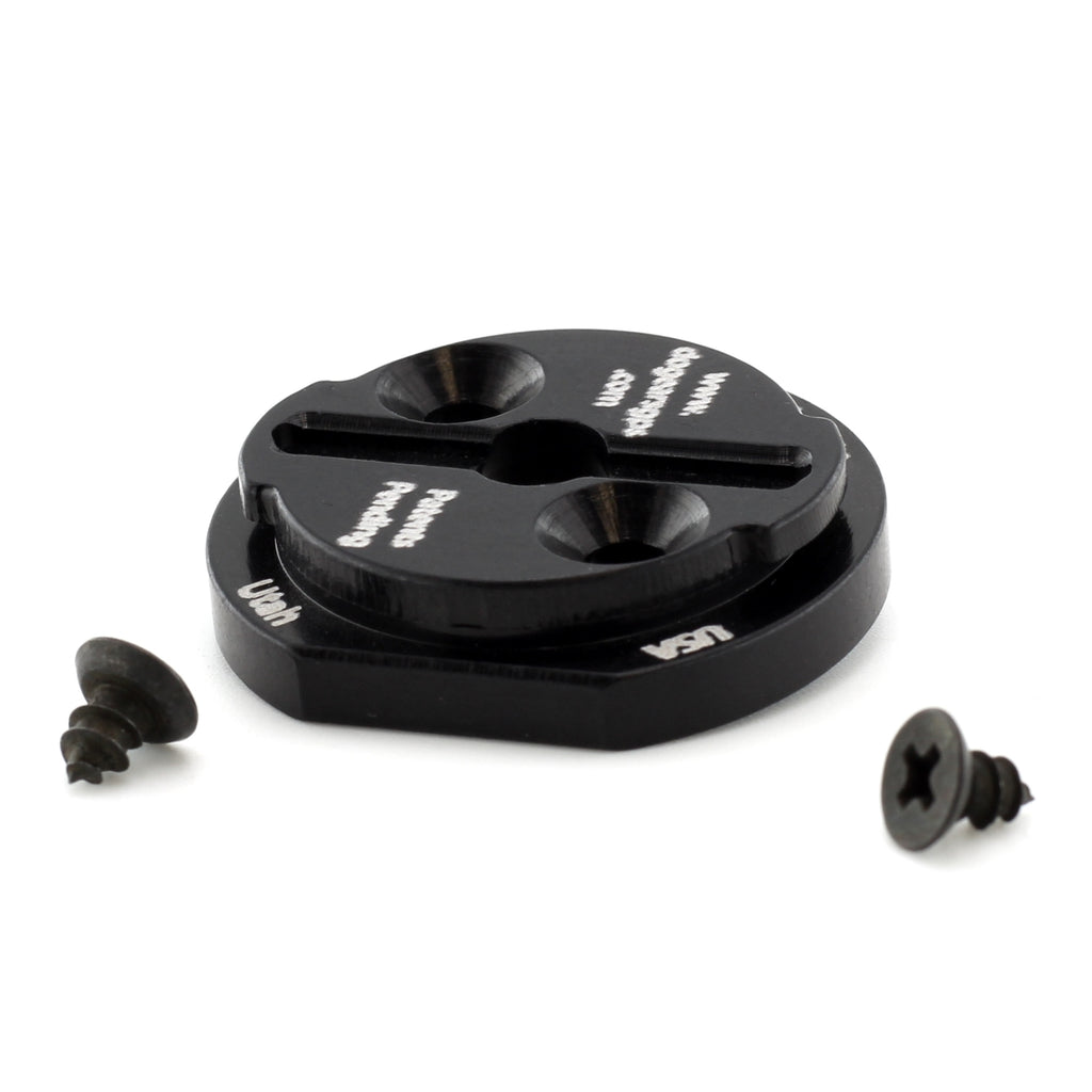 Dog Ears Replacement Plate Kit For Wahoo Q/R Mount Black