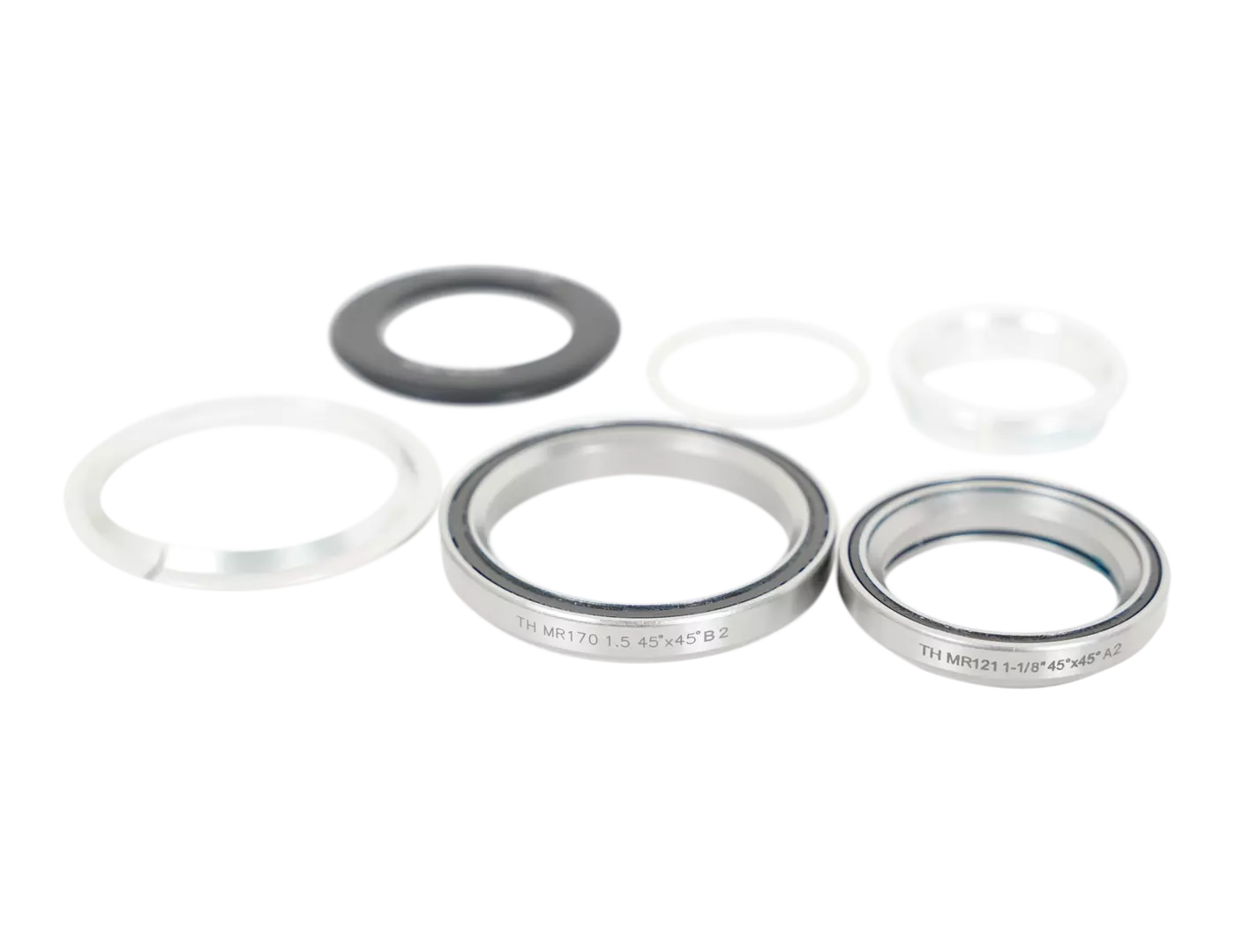 FSA Headset 46 cone spacer al comprs ring up 1.235 low 1.5 cromo