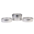 Burgtec Stem Spacer Kit 5mm x 2 - 10mm - 20mm Rhodium Silver