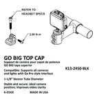 K-Edge GO BIG Top Cap Mount Black