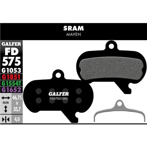 Galfer FD575 Sram Maven G1851 Advanced Brake Pad