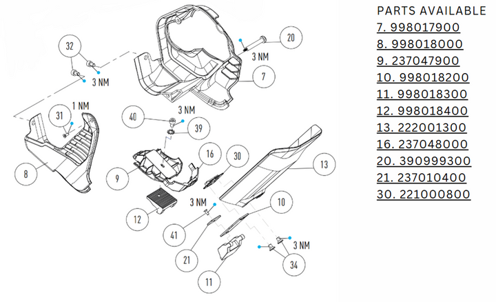 MY23 Focus Sam2 V2 Frame Plate SM-LG