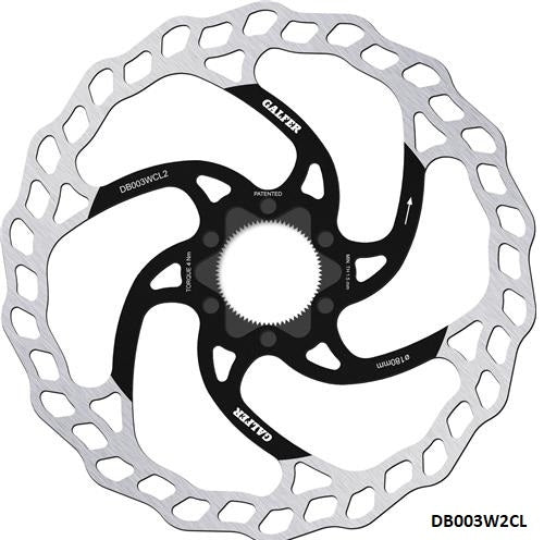 Galfer Wave 180 x 2.0mm MG003 Centre Lock Rotor