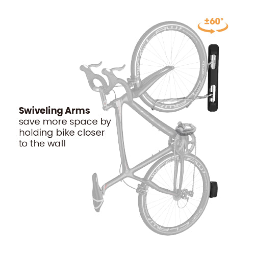 Bike Rakz Ezi Fold Medium 2.1"-2.8" Wall Mount